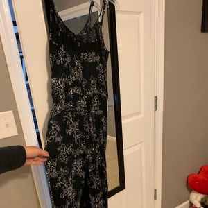 Black patterned jumpsuit!